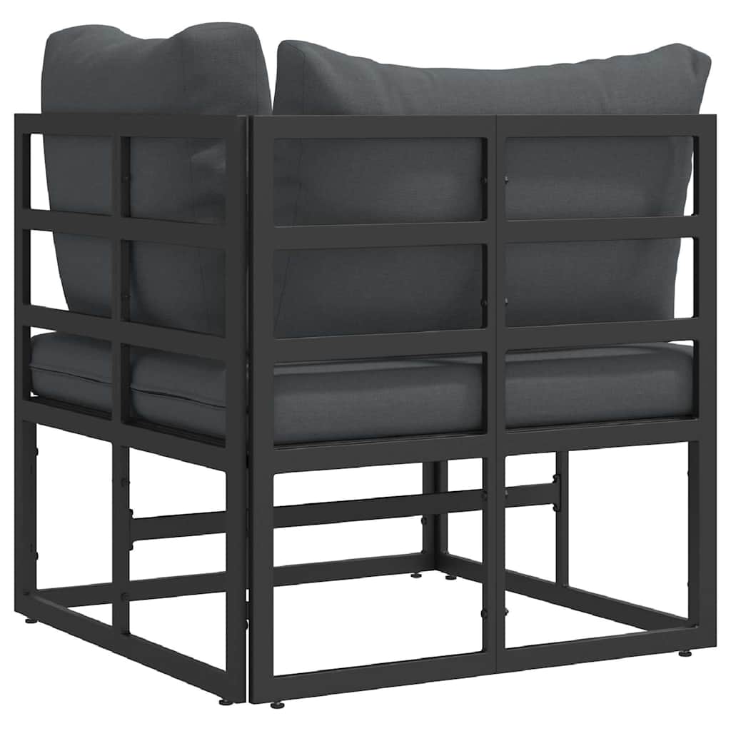 vidaXL Outdoor Furniture Black and Anthracite 71.5 x 71.5 x71 cm Metal