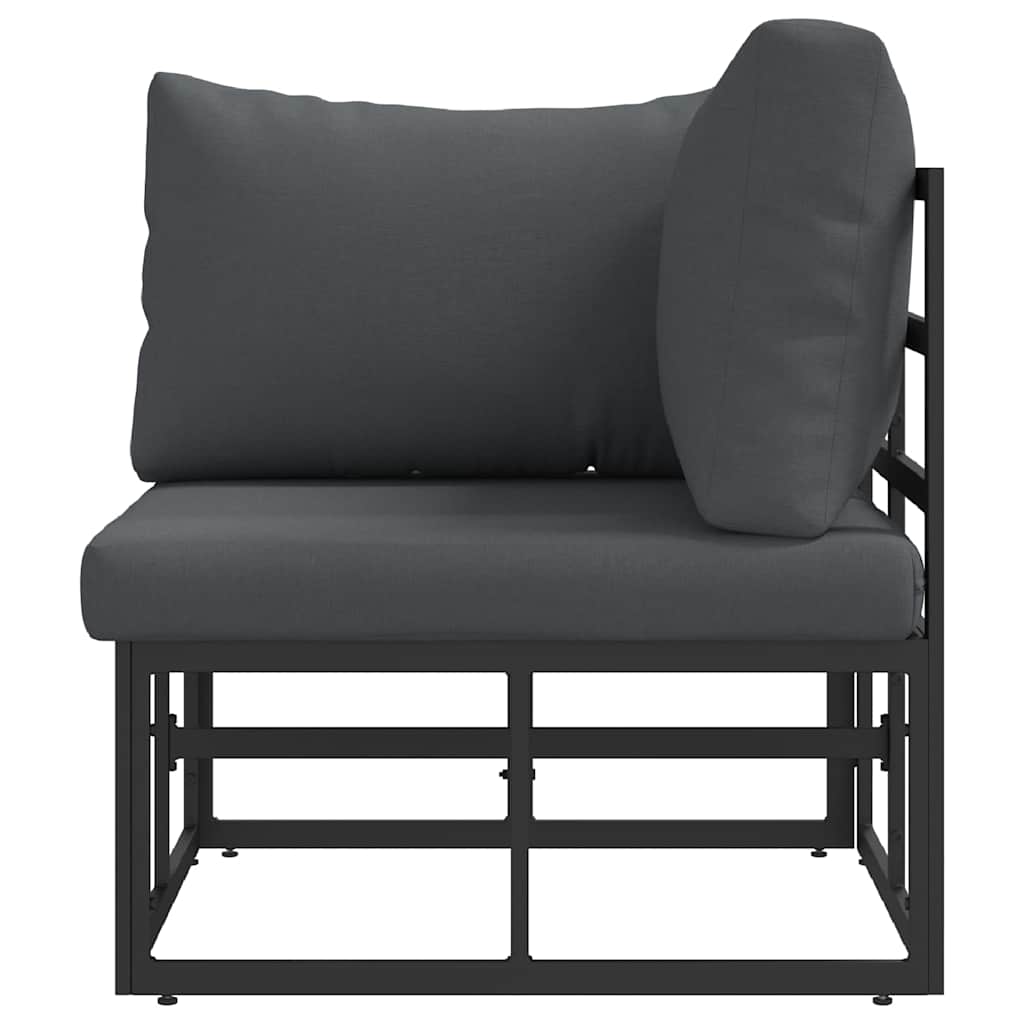vidaXL Outdoor Furniture Black and Anthracite 71.5 x 71.5 x71 cm Metal