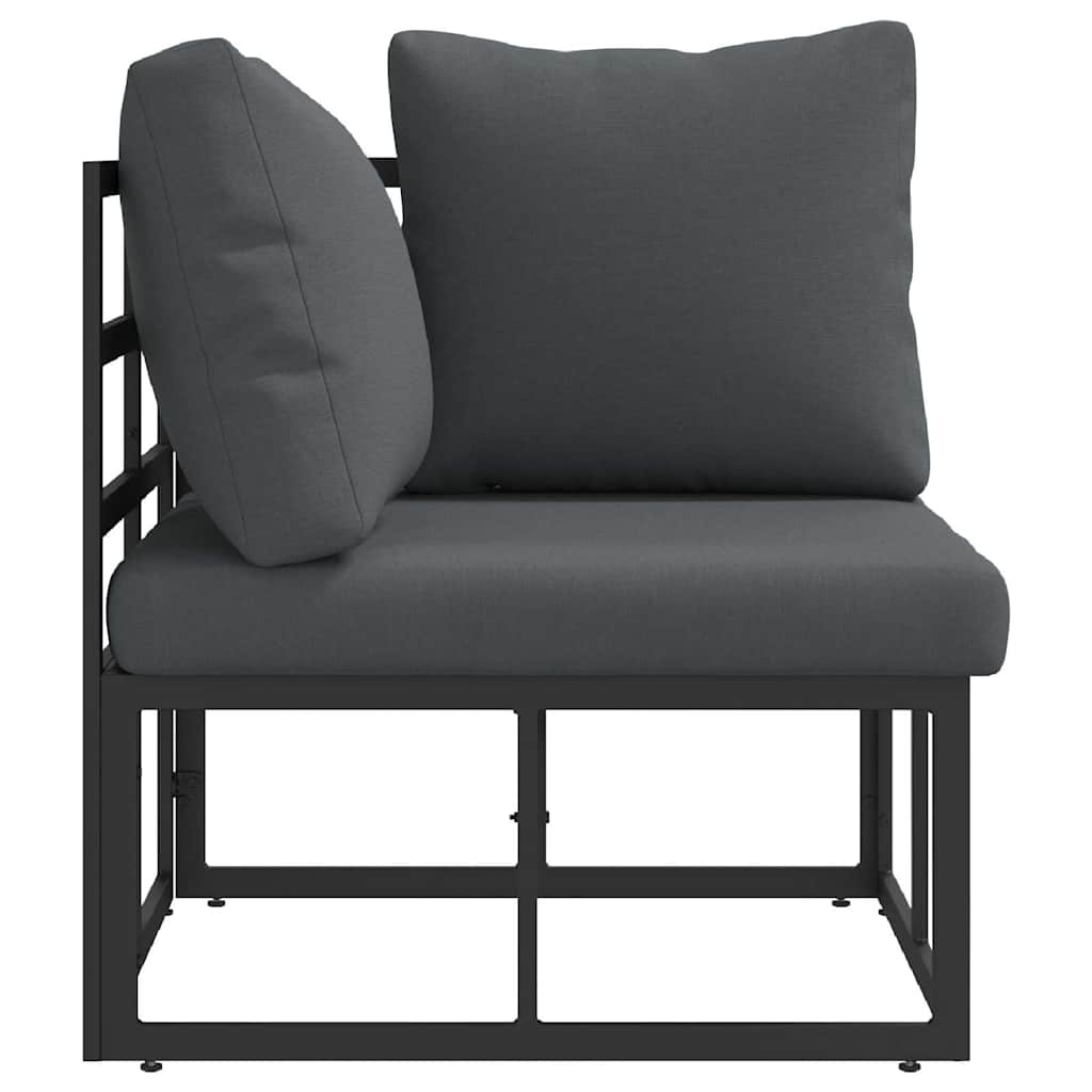 vidaXL Outdoor Furniture Black and Anthracite 71.5 x 71.5 x71 cm Metal