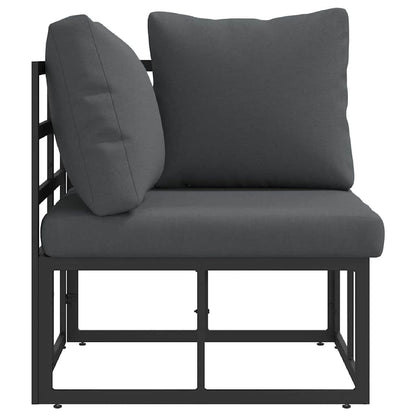 vidaXL Outdoor Furniture Black and Anthracite 71.5 x 71.5 x71 cm Metal