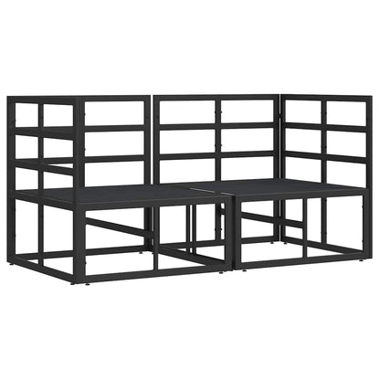 vidaXL Outdoor Furniture 2 Piece Black and Anthracite Metal