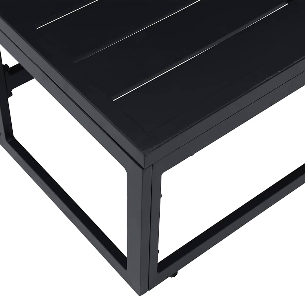 vidaXL Outdoor Furniture Black 70 x 70 x32 cm Metal