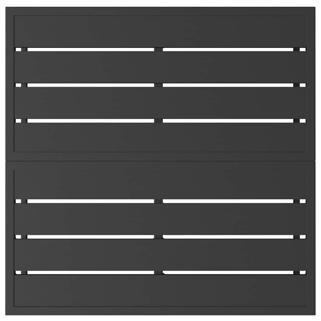 vidaXL Outdoor Furniture Black 70 x 70 x32 cm Metal