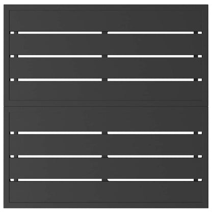 vidaXL Outdoor Furniture Black 70 x 70 x32 cm Metal
