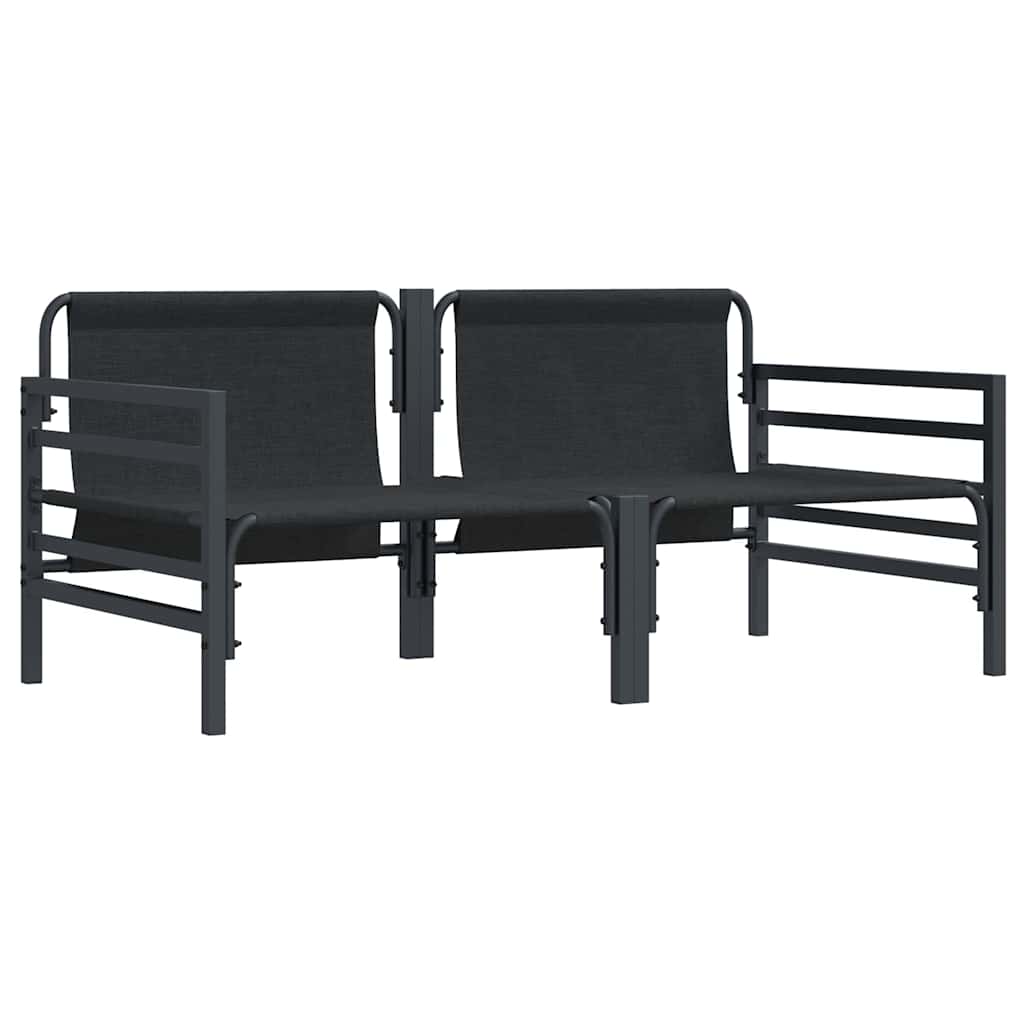vidaXL Outdoor Furniture 2 Piece Anthracite 80 x 80 x 71 cm Steel