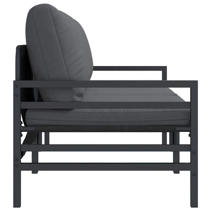 vidaXL Outdoor Furniture 2 Piece Anthracite 80 x 80 x 71 cm Steel