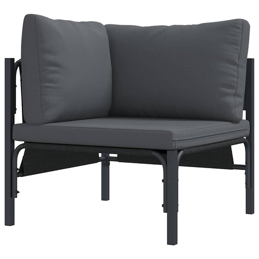 vidaXL Outdoor Furniture with Cushion Anthracite 80 x 80 x 71 cm Steel
