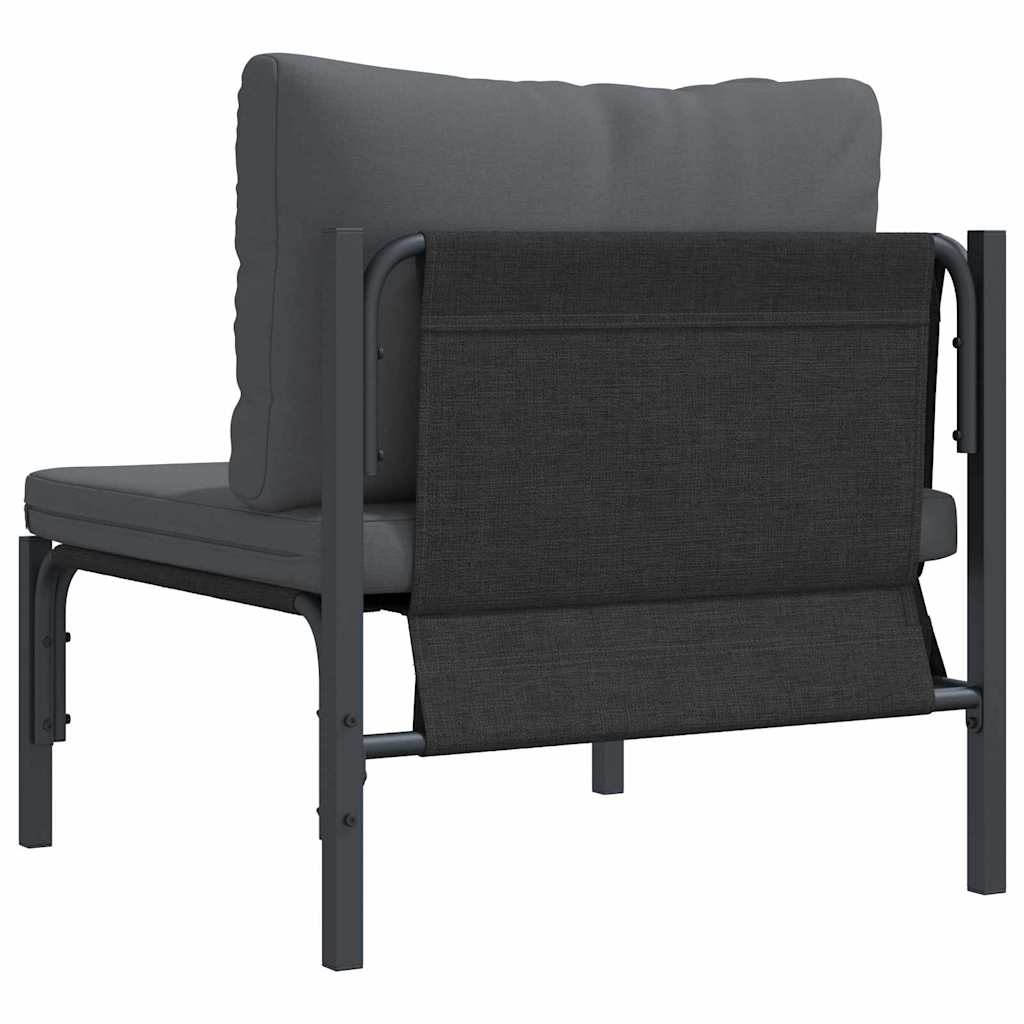 vidaXL Outdoor Furniture with Cushion Anthracite 80 x 80 x 71 cm Steel