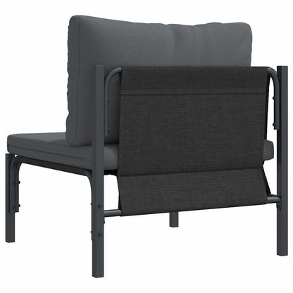 vidaXL Outdoor Furniture with Cushion Anthracite 80 x 80 x 71 cm Steel