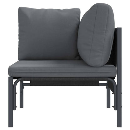 vidaXL Outdoor Furniture with Cushion Anthracite 80 x 80 x 71 cm Steel