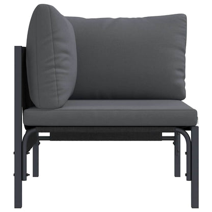 vidaXL Outdoor Furniture with Cushion Anthracite 80 x 80 x 71 cm Steel