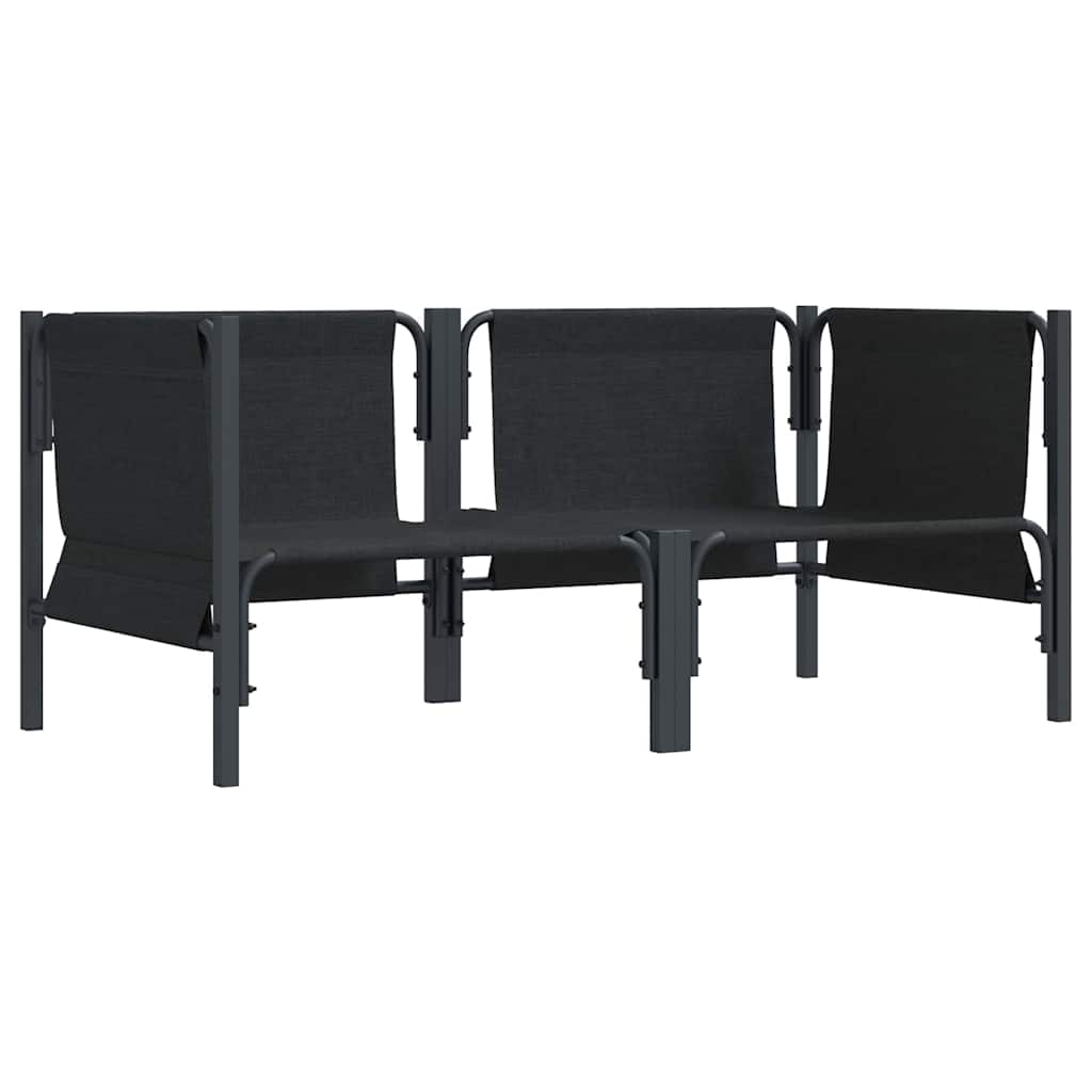 vidaXL Outdoor Furniture 2 Piece Anthracite 80 x 80 x 71 cm Steel