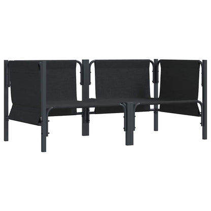 vidaXL Outdoor Furniture 2 Piece Anthracite 80 x 80 x 71 cm Steel