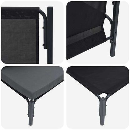 vidaXL Outdoor Furniture 2 Piece Anthracite 80 x 80 x 71 cm Steel