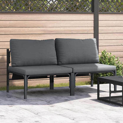 vidaXL Outdoor Furniture 2 Piece Anthracite 80 x 80 x 71 cm Steel