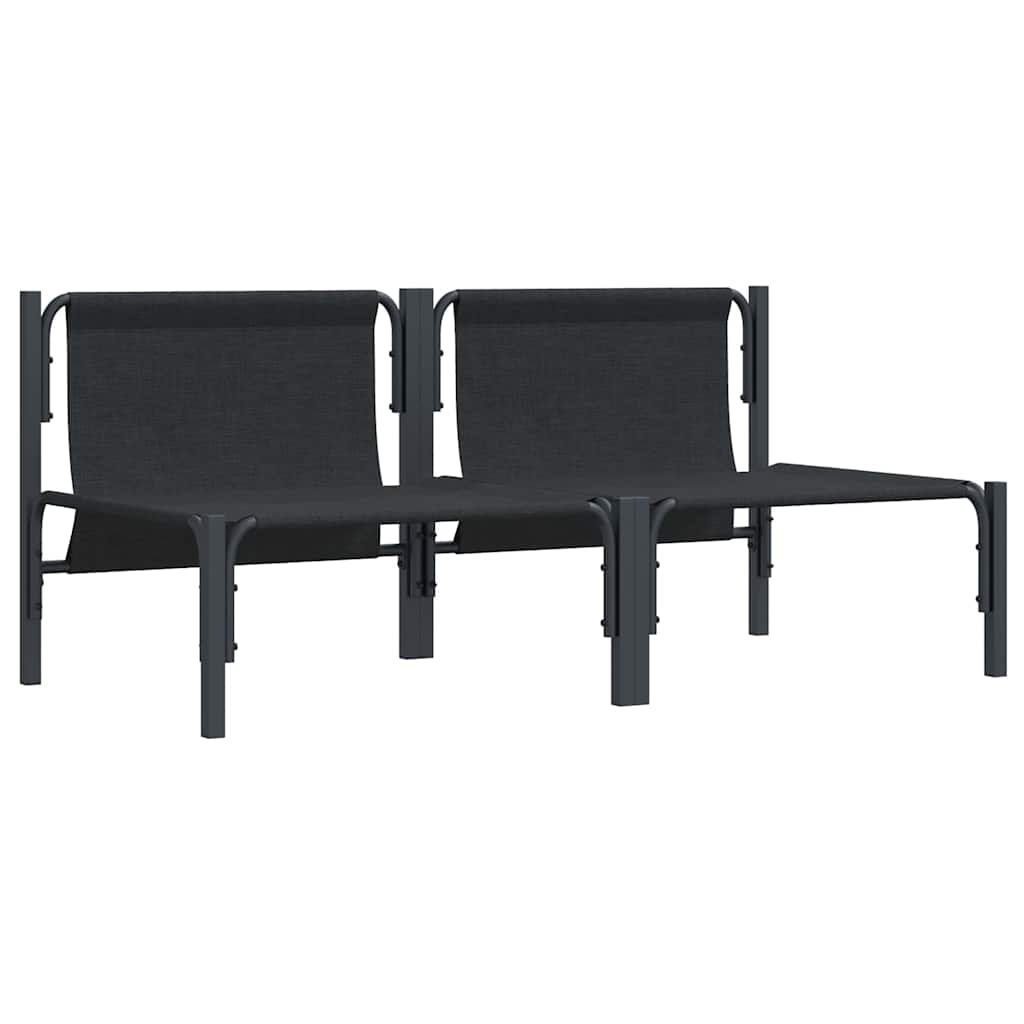 vidaXL Outdoor Furniture 2 Piece Anthracite 80 x 80 x 71 cm Steel