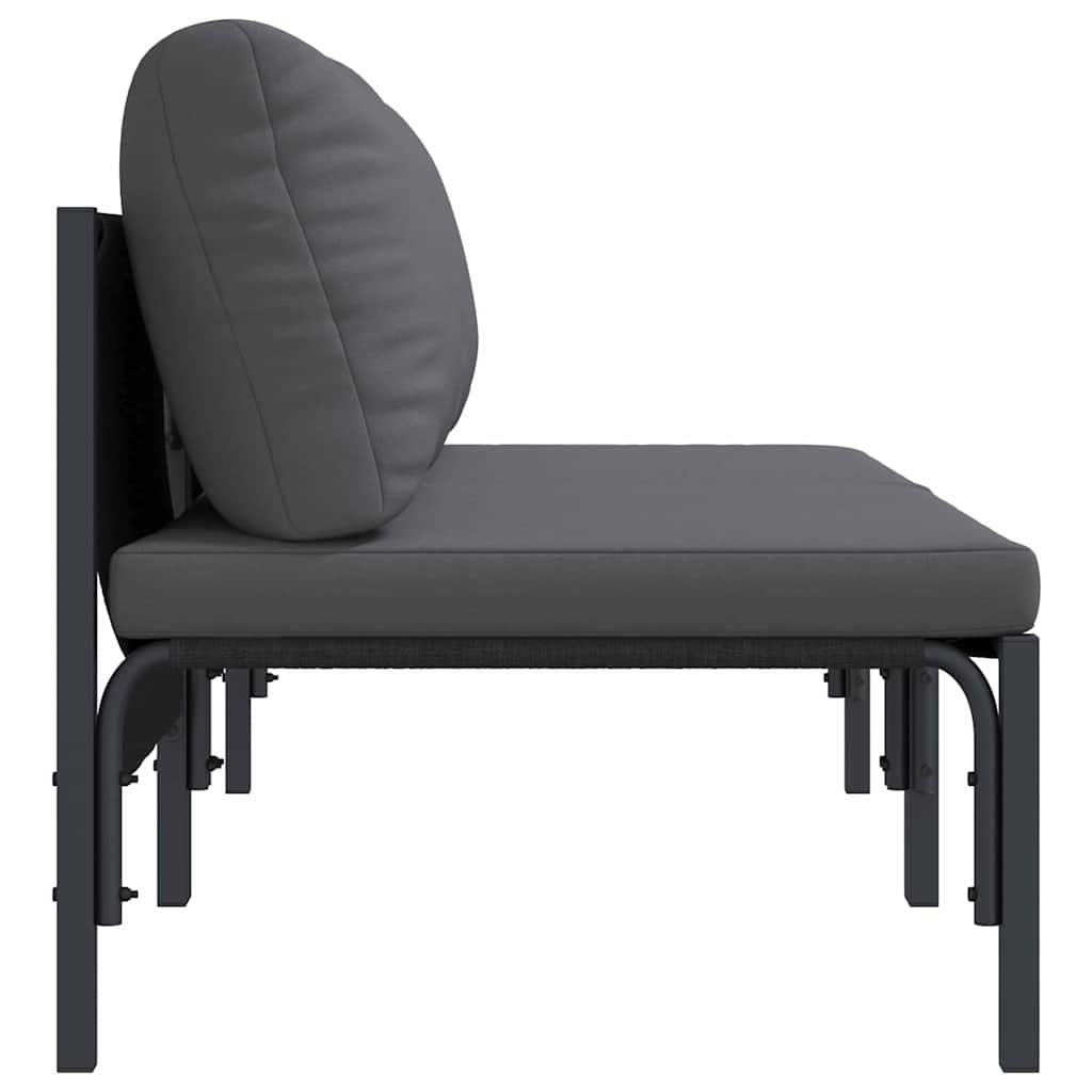 vidaXL Outdoor Furniture 2 Piece Anthracite 80 x 80 x 71 cm Steel