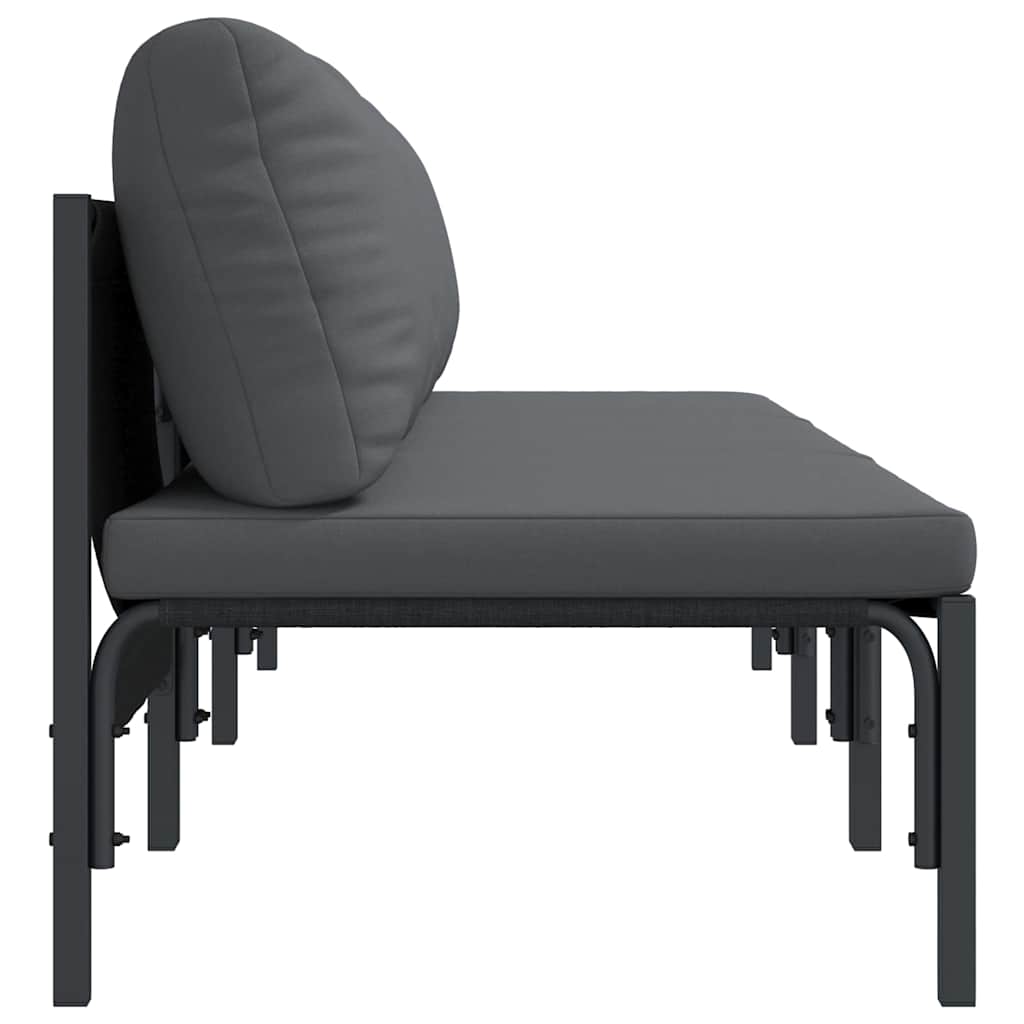 vidaXL Outdoor Furniture 3 Piece Anthracite 80 x 80 x 71 cm Steel