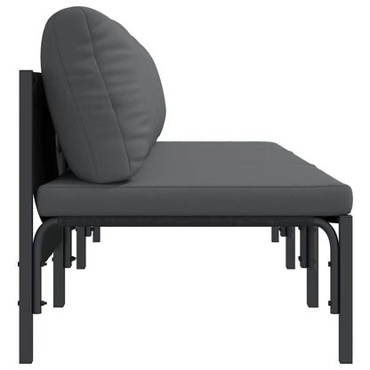 vidaXL Outdoor Furniture 3 Piece Anthracite 80 x 80 x 71 cm Steel