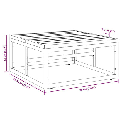 vidaXL Outdoor Furniture Anthracite 70 x 70.5 x 32 cm Steel