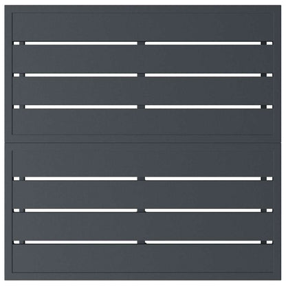 vidaXL Outdoor Furniture Anthracite 70 x 70.5 x 32 cm Steel