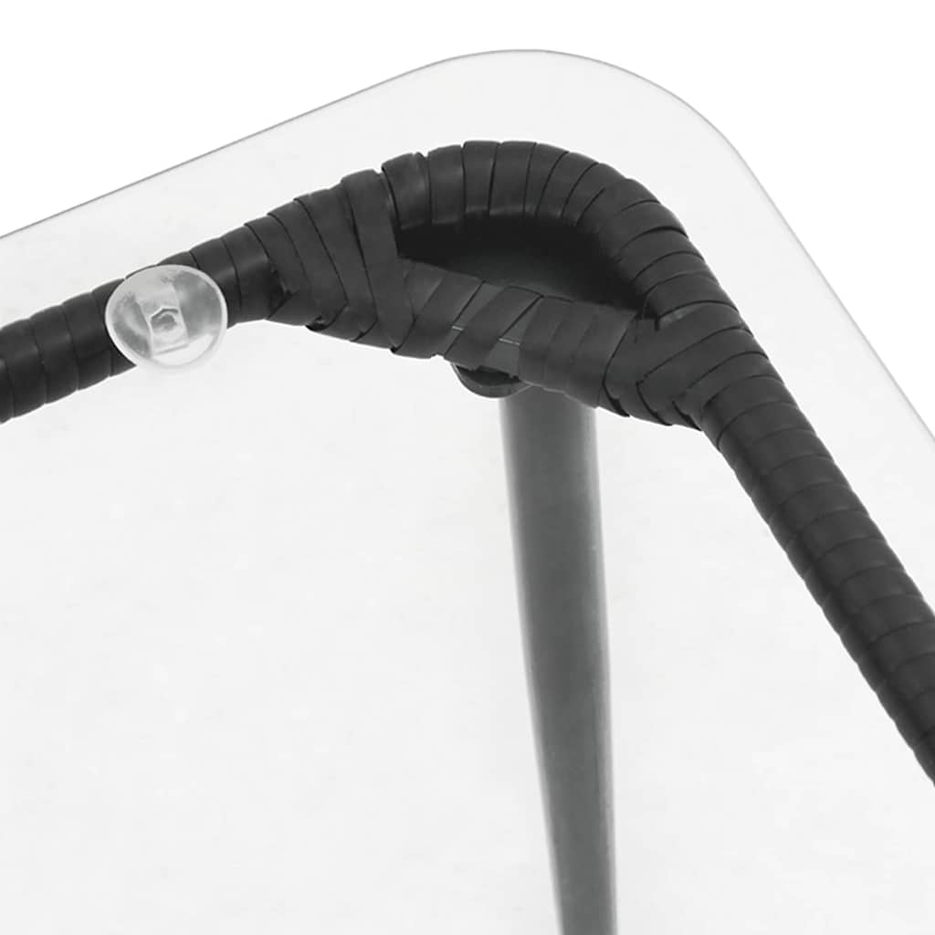 vidaXL Garden Table Black 80 x 40 x 45 cm Poly Rattan