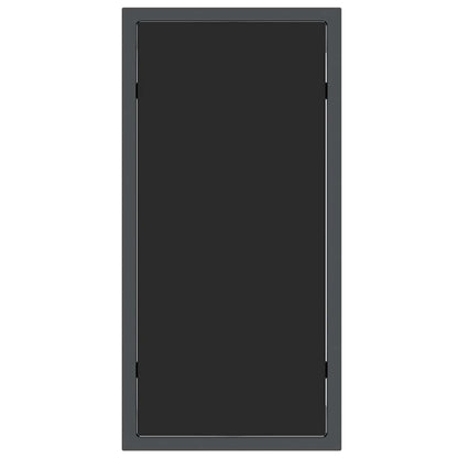 vidaXL Sunloungers 2-person 3 pcs Black and Anthracite Steel