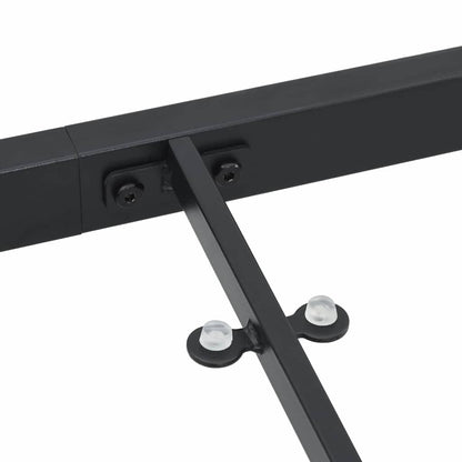 vidaXL Garden Table Black 80 x 80 x 73 cm Metal
