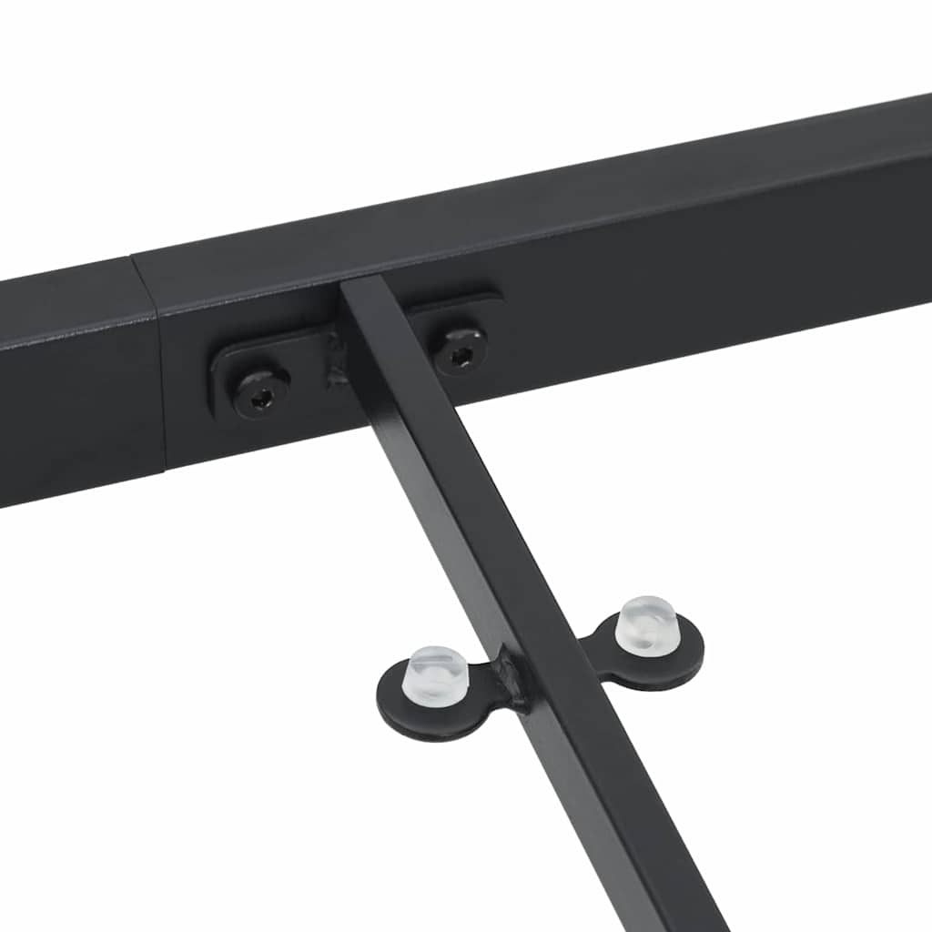 vidaXL Garden Table Black 140 x 70 x 73 cm Metal