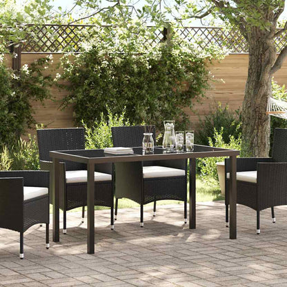 vidaXL Garden Table Black 140 x 70 x 73 cm Metal