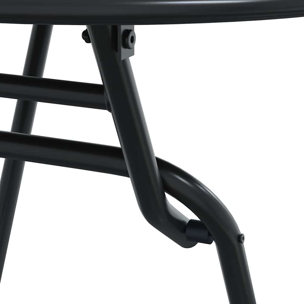 vidaXL Garden Bistro Set Folding 3 pcs Anthracite Steel