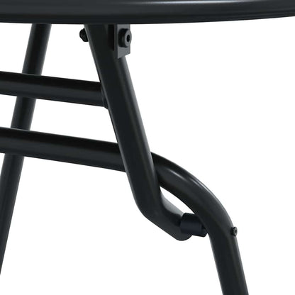 vidaXL Garden Bistro Set Folding 3 pcs Anthracite Steel