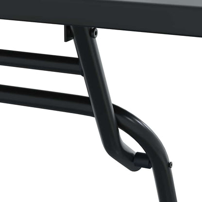 vidaXL Garden Bistro Set Folding 3 pcs Anthracite Steel