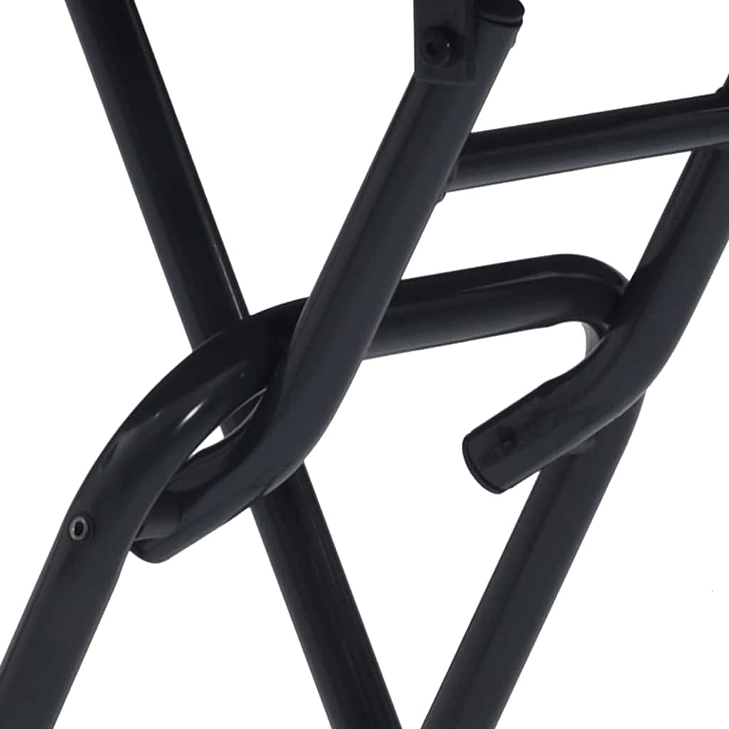 vidaXL Garden Table Folding Anthracite 50 x 50 x 72 cm Metal