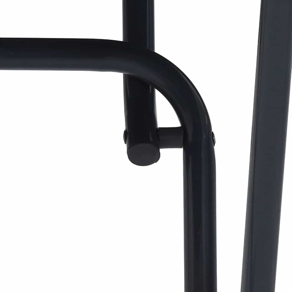 vidaXL Garden Table Folding Anthracite 50 x 50 x 72 cm Metal