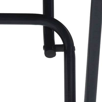 vidaXL Garden Table Folding Anthracite 50 x 50 x 72 cm Metal