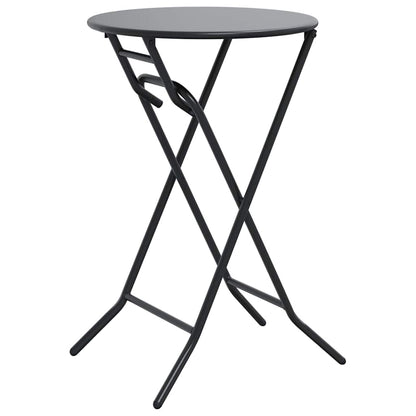 vidaXL Garden Table Folding Anthracite 50 x 50 x 72 cm Metal
