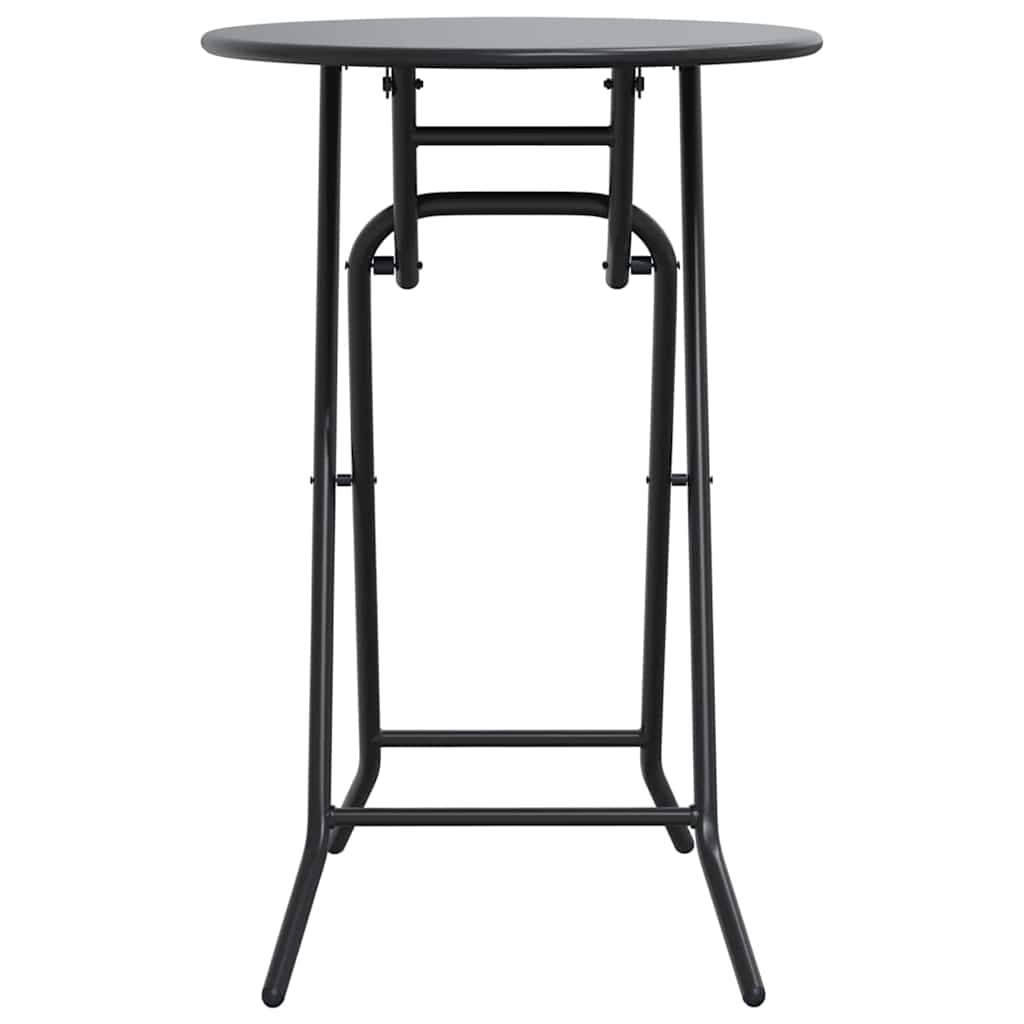 vidaXL Garden Table Folding Anthracite 50 x 50 x 72 cm Metal