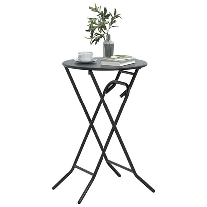 vidaXL Garden Table Folding Anthracite 50 x 50 x 72 cm Metal