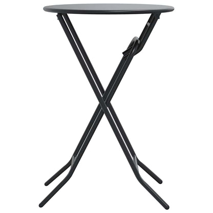 vidaXL Garden Table Folding Anthracite 50 x 50 x 72 cm Metal