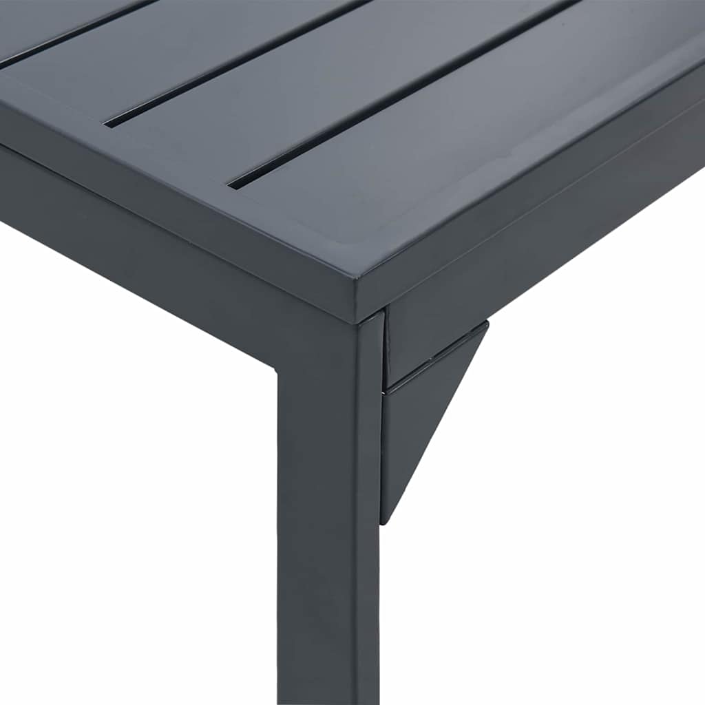 vidaXL Patio Table Anthracite 180 x 80 x 74 cm Powder-Coated Steel