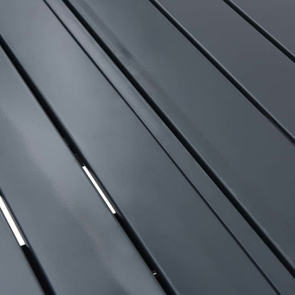 vidaXL Patio Table Anthracite 180 x 80 x 74 cm Powder-Coated Steel