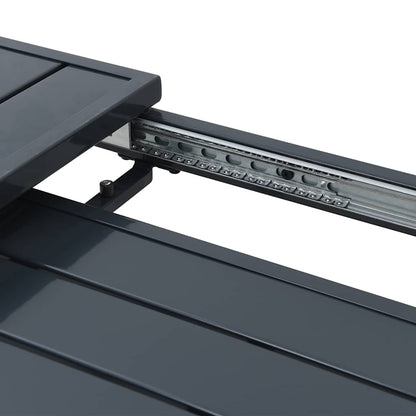 vidaXL Patio Table Anthracite 180 x 80 x 74 cm Powder-Coated Steel