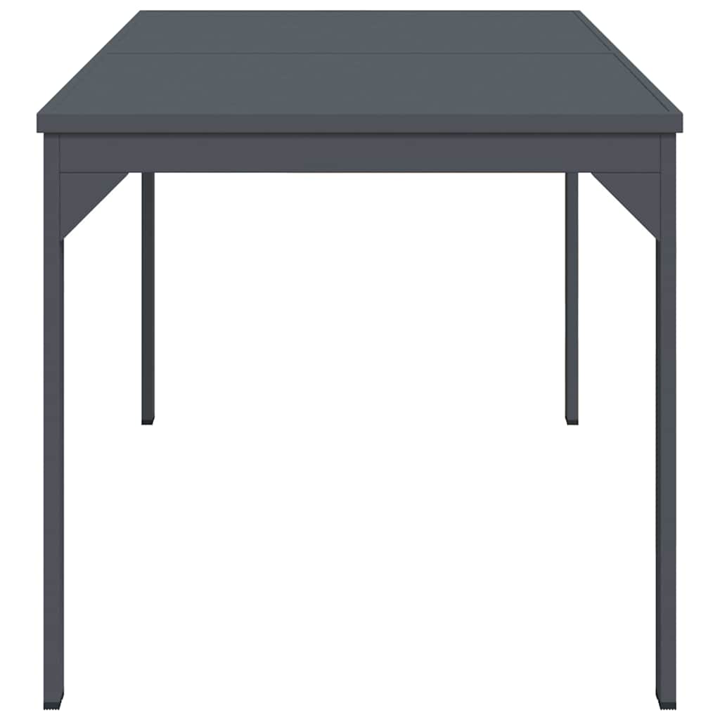vidaXL Patio Table Anthracite 180 x 80 x 74 cm Powder-Coated Steel