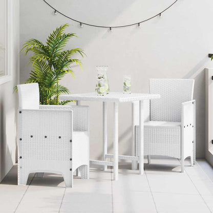 vidaXL Garden Chair 2 pcs White 53 x 49 x 85 cm Polypropylene