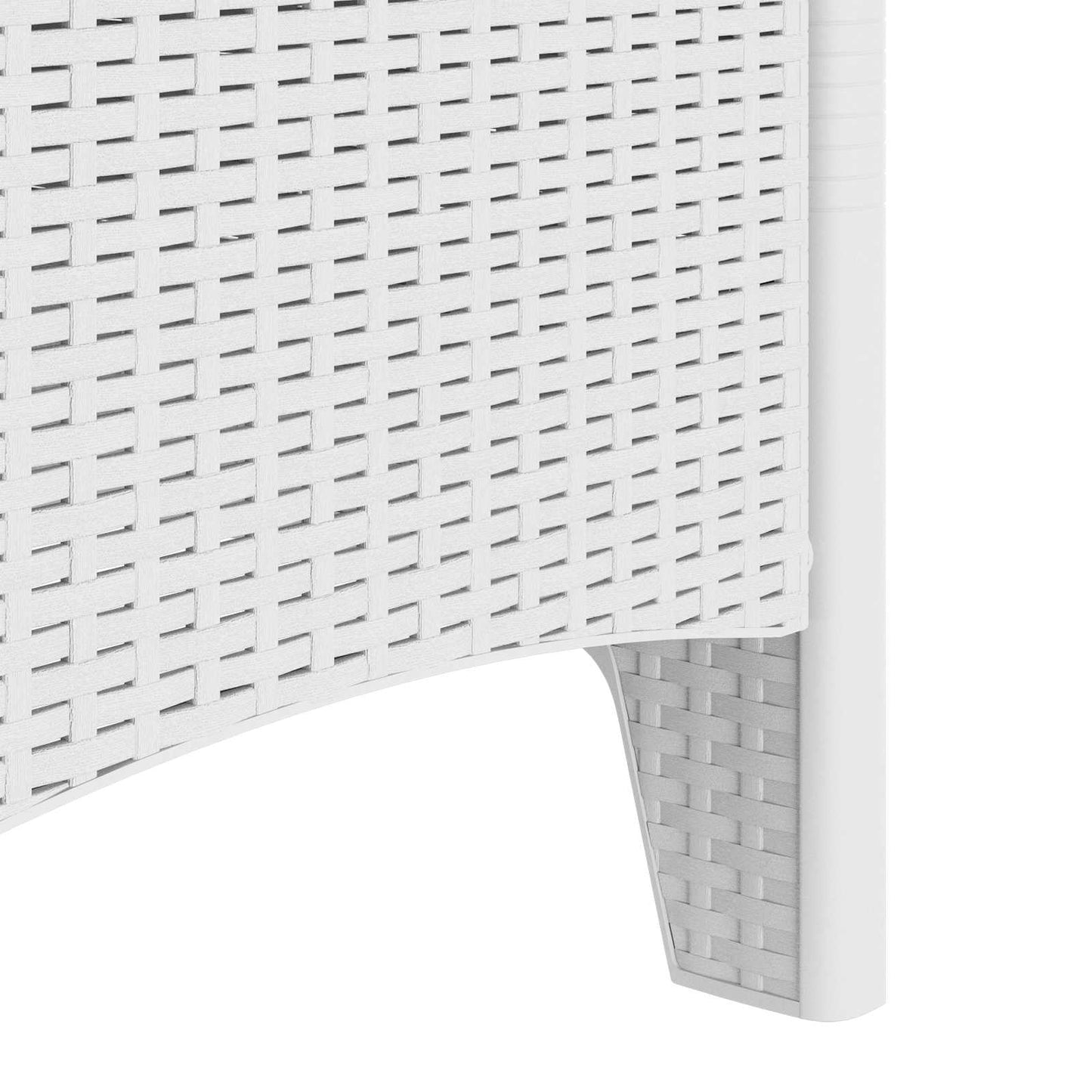 vidaXL Garden Chair 2 pcs White 53 x 49 x 85 cm Polypropylene