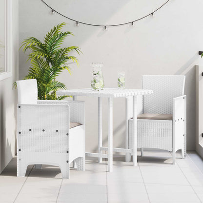 vidaXL Garden Chair 2 pcs White 53 x 49 x 85 cm Polypropylene