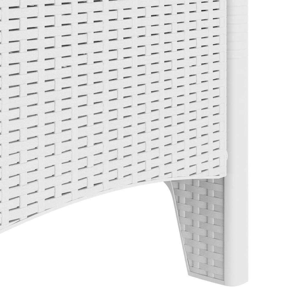 vidaXL Garden Chair 2 pcs White 53 x 49 x 85 cm Polypropylene