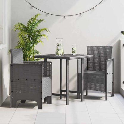 vidaXL Garden Chair 2 pcs Light Grey 53 x 49 x 85 cm Polypropylene