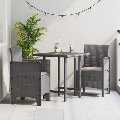 vidaXL Garden Chair 2 pcs Light Grey 53 x 49 x 85 cm Polypropylene